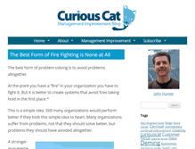Tablet Screenshot of management.curiouscatblog.net